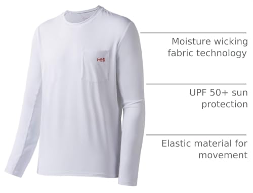 Image of BASSDASH Men's UPF 50+ Performance Long Sleeve T-Shirt UV Sun Protection Fishing Hiking Sports Shirts