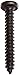 Small Parts 1020APPB Steel Sheet Metal Screw, Black Oxide Finish, Pan Head, Phillips Drive, Type A, #10-12 Thread Size, 1-1/4