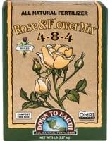 Down To Earth 17802 4-8-4 Rose and Flower Fertilizer Mix, 1 lb 17802 17802