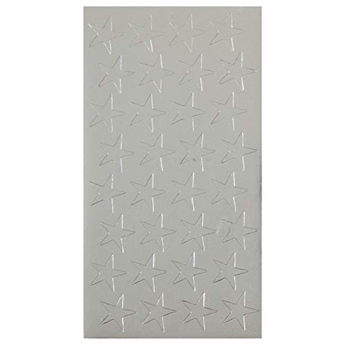 Eureka Back to School Classroom Supplies, Presto-Stick Silver Star Stickers, 1/2'', 250 pcs