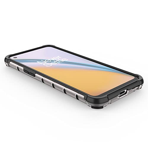 Image of Glasgow Back Case Cover Compatible with OnePlus Nord 2 5G (Stylish Design) - Black