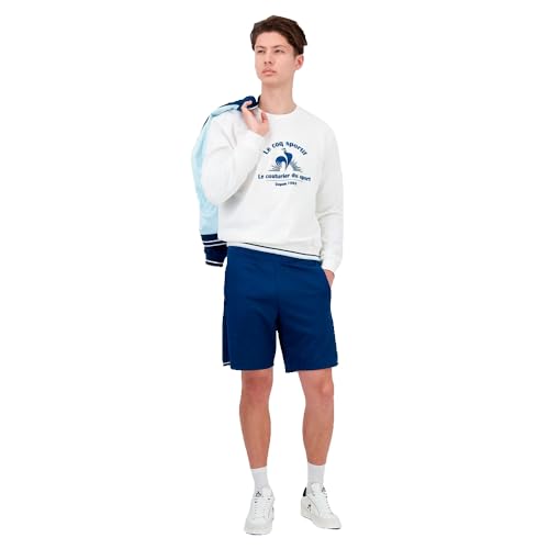 Sweat-shirt homme Le Coq Sportif Heritage LF Crew Sweat N°1 en coton et polyester - 3