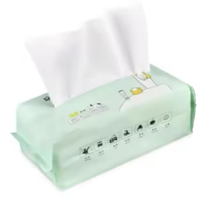 Cris Nails - Toallitas secas 100% algodón hipoalergénico antialérgico para la limpieza de la cara multiusos maquillaje desechable, ideal para todo tipo de piel, 20x20 cm, 60 usos