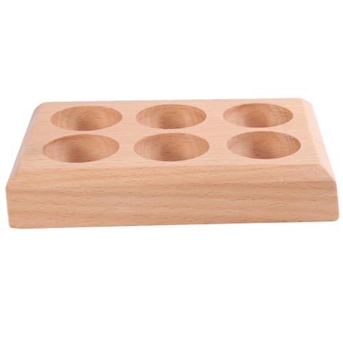 STOBAZA Egg Tray Egg Holder Storage Accessory Deviled Egg Kitchen Egg Container Egg Display Stand Egg Stand Daily Use Egg Container Egg Storage Egg Plate Delicate Egg Container Eggs Wood