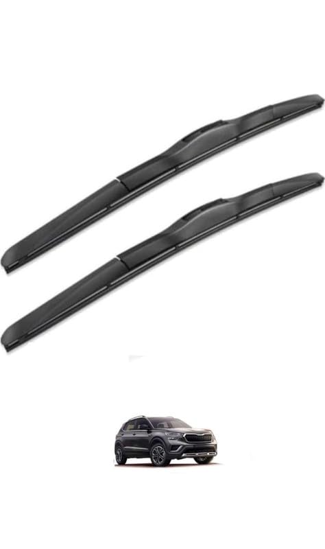 Image of Hybrid Wiper Blades Compatible with Skoda Kushaq(Pack of 2)