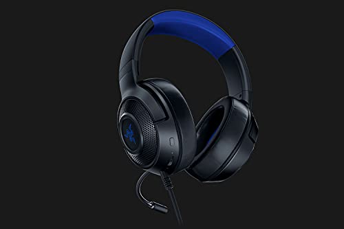 Razer-Kraken-X-para-Consolas-Auriculares-Gaming-Ligero-para-PC-Mac-PS4-Xbox-One-Switch-con-sonido-Envolvente-71-Controles-en-los-Auriculares-NegroAzul-for-Console