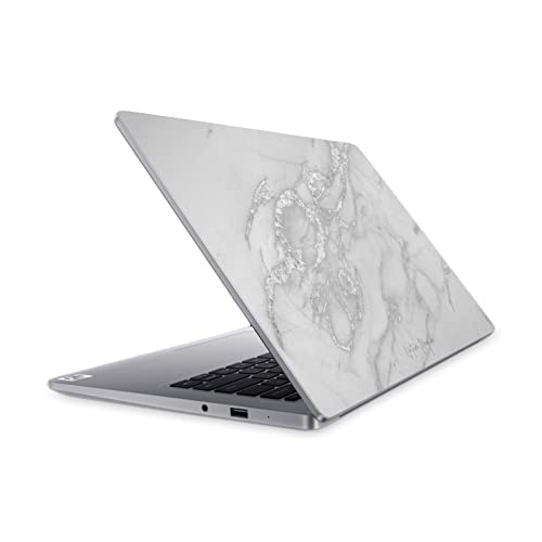 Autocollant Mi Notebook 14 Nature Magick Marbre Argent Vinyle