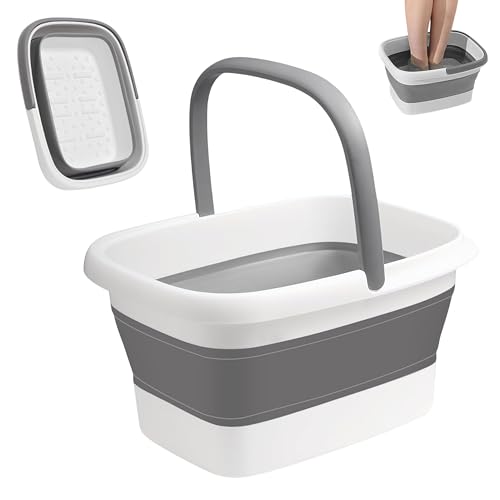 Spa de pies plegable y portátil SSKT gris miniatura 1