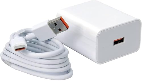 Image of Original 33W SonicCharge Wall Charger Adapter with USB to Type-C Cable Compatible with Xiaomi Redmi Note 10 Pro /Redmi Note 10 Pro Max, Redmi Note 10 5G - (Adapter & Cable)