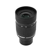 Svbony SV135 Zoom Teleskop Okular, 1,25 Zoll 7–21 mm Zoom Okular, 52-Grad-Sichtfeld, FMC 5-Element-3-Gruppen-Teleskoplinse, Teleskop Zubehör für astronomische Beobachtungsteleskope