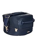LeMieux Luxe Hat Box - Navy - Super Soft Lining - Detachable Shoulder Strap