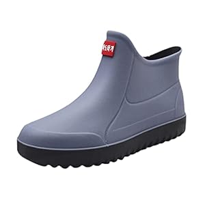 Generisch Wasserdichte Halbhohe Gummistiefel Grau Herren