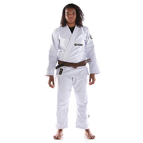 Kimono Jiu Jitsu Atama Trançado Classic Feminino - Branco-F1