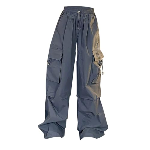 EnJoCho Toddler Boys Girls Elastic Waist Pants Summer Causal Loose Jogger Pants Kids Wide Leg Cargo Pants with