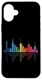 Colorful Sound Wave Audio Spectrum Music Equalizer Case for iPhone 16 Plus