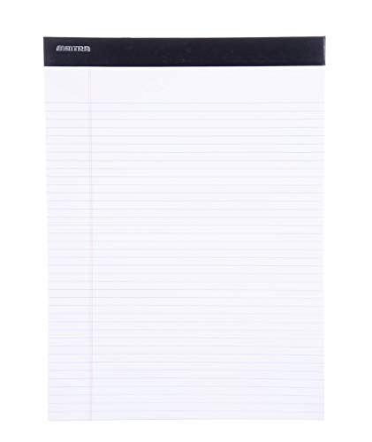 Mintra Office Legal Pads - ((BASIC WHITE 6pk, 8.5in x 11in, NARROW RULED)) - 50 Sheets per Notepad, Micro perforated Writing Pad, Notebook Paper for School, College, Office, Business - Thumbnail 3