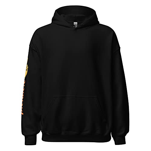 Sweat à capuche unisexe Noir XXXXL en coton et polyester confortable