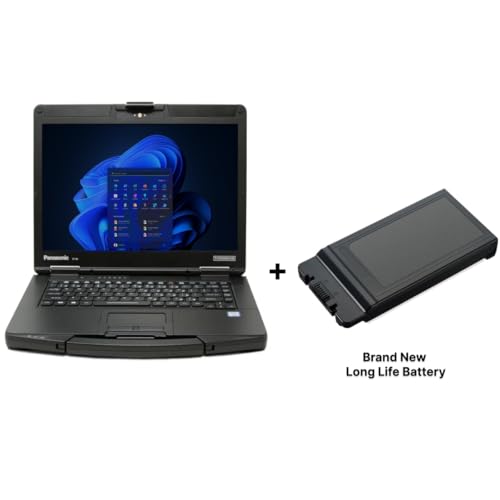 Image of Panasonic Toughbook CF-54 MK3 Rugged Laptop, 14-in i5, 32GB 512GB (Renewed) | HD Non-Touch, Webcam, DVD Super Multi, Win11 Pro, Long Life Battery, Business Laptop