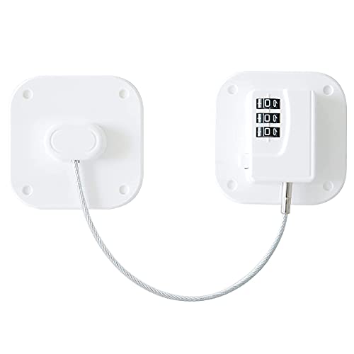 ItsyFox Kühlschrankschloss, Sicherung für Kühlschrank, Kühlschrankschloss Schlüsselloses, Kindersicherung zum Kleben, stabiles Drahtseil, keine Schlüssel erforderlich Cover