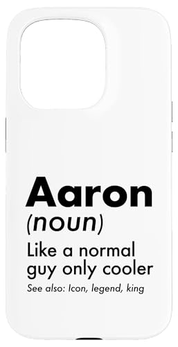 Aaron Like A Normal Guy Only Cooler Legend King �t�@�[�X�g�l�[�� �X�}�z�P�[�X iPhone 15 Pro �p