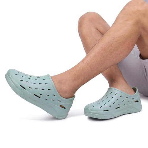 Image of Neeman's Cushers Rainscape Clogs for Men | Water-Friendly Slip-On Clogs | Lightweight Cushioned Comfort | Quick Dry Casual Footwear | Everyday Walking Chappal