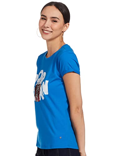 Image of Spykar Women's Printed Slim FIt T-Shirt