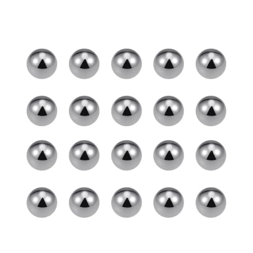 220 Pieces Carbon Steel Balls 5.5mm Diameter - Durable and High Precision Steel Marbles for Industrial, Mechanical, and DIY Applications