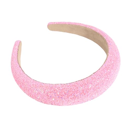 scicent Head Bands Adult Women Wide Rhinestone Headbands Glitter Padded Hair Accessories Crystal Embellished Pearls Hairband Elastic Headbands 16612