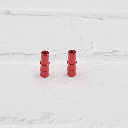 10Pcs Bicycle Black Shift Cable End Sleeves & 10Pcs Red Brake Cable End Sleeves Cap Housing Ferrules For 4Mm Gear Cable & 5Mm Brake Cable Aluminum Alloy #TOP6