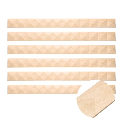Molduras de madera 3D de alta precisión y diseño piramidal para pared 2