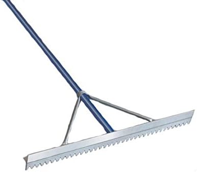 Kraft Tool Asphalt Rake, Magnesium, 43 Tines, 7 ft., Multicolor, One Size (GG627)