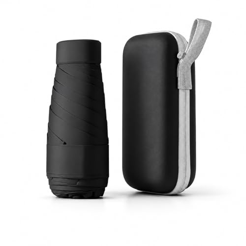 Image of Stylish UV Protection 3 Fold Umbrella for Men Women & Kids | Big Size Compact Travel Design with Windproof Frame and Carry Case