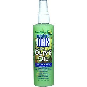 LUSTRASILK Moisture Max Leave-in Olive Oil 30 Second Extreme Hair Repair Treatment 8oz/237ml
