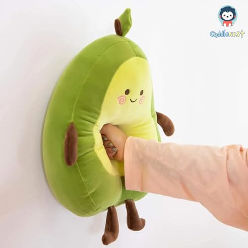 Image of Avocado Soft Toy, Plush Toys, Soft Toys for Kids | Soft Toy for Baby Boys and Girls | Cute Toy | 35 cm Stuff Toy for Kids | Cute Cuddle Pillow for All Ages