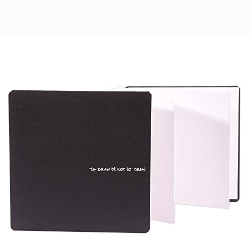 Paperfuel Leporello PF203607 - Bloc de dibujo (300 g/m², 22 hojas en blanco, 17 x 17 cm, para escritura a mano, scrapbooking y otras manualidades en papel, color blanco, talla única) Cover