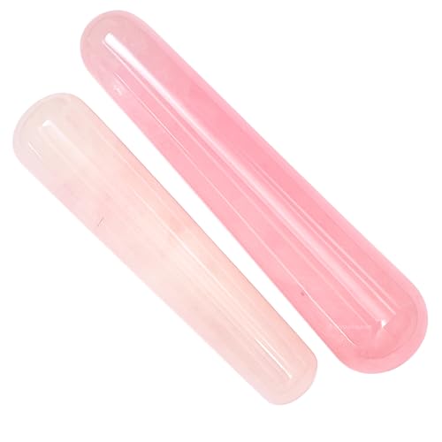 Image of Crystal Heaven Certified Rose Quartz Wand-Smooth Crystal Wand For Energy Healing,Chakra Balancing,Meditation And Home Decor-Crystals And Healing Stones For Gift
