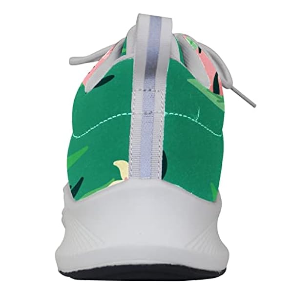 Tijger omringd door bladeren groene gepersonaliseerde sneakers lichtgewicht wandelschoenen running atletische casual sneakers