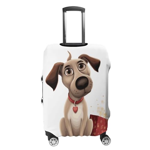 Carry on Luggage Cover Dog Suitcase Covers for Luggages Tsa Approved Travel Luggage Sleeve Protector Elastic Suitcase Protector Anti-Scratch Washable Fits 19-30 Inch Case -S4