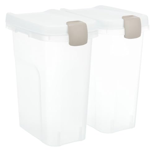 TRIXIE Tonne - transparent-weiß/weiß 15 l/22 × 41 × 33 cm