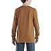 Carhartt Boys' Longsleeve Logo Sleeve Pocket T-Shirt, Carhartt Brown, 5