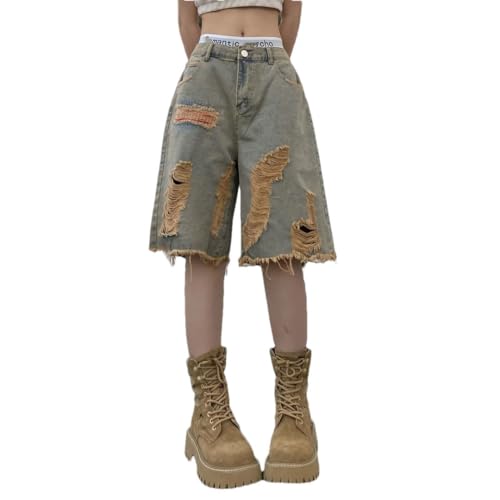 Short en denim bleu ample pour masquer les complexes et sublimer les formes XL