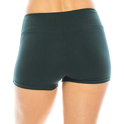 Image of ALWAYS Faux Leather Shorts - High Waist Active Stretch Yoga Short Pants for Women