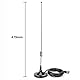 Retevis MR100 Autoradio-Antenne, Dualband VHF/UHF, Magnetischer Mount Base Antenne SL16 / PL259 Kompatibel mit RT95 RT98 RT90 RT73 RA25-Mobilfunk (1 Packung)