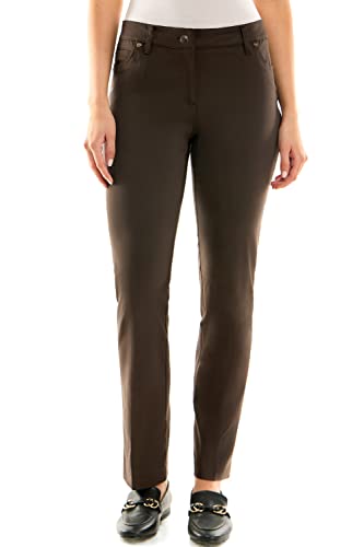 Image of Zac & Rachel Women's Millennium Fabric Pant - Perfectly Designed Woven Stretch Combination That Makes for The Most Flattering