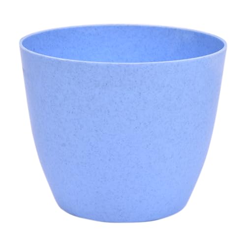Image of Kuber Industries Pack of 6 Flower Pot | Flower Pot for Living Room-Office | Flower Planters for Home-Office-Lawns & Garden D?cor | Flower Planters Pots for Balcony | Marble Cool | 5 Inch | Blue
