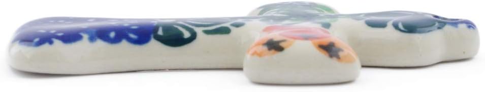 Polmedia Polish Pottery Cross - Cherry Tomato Garden Pattern Handmade in Boleslawiec Poland by Ceramika Artystyczna + Certificate of Authenticity