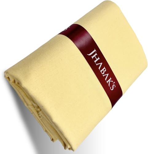 Image of JHABAK'S Unstitched Cotton Blend Solid Shirt & Trouser Fabric - 2.25 m Shirt Cloth - 1.20 m Pant Piece