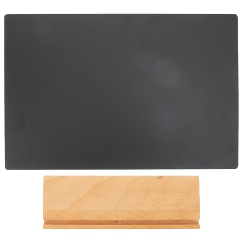 Generic Desktop Blackboard Sign 20x30cm Erasable Chalkboard with Base for