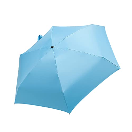 Parapluie de poche HLTYGWX compact 5 plis contre pluie et soleil