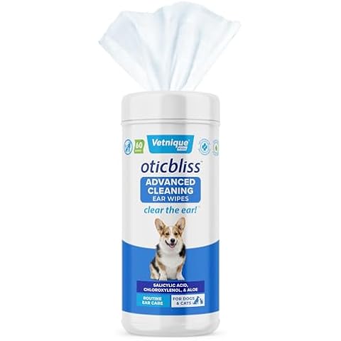 Vetnique Labs Oticbliss Ear Cleaner Wipes/Flushes for Dogs & Cats Cover